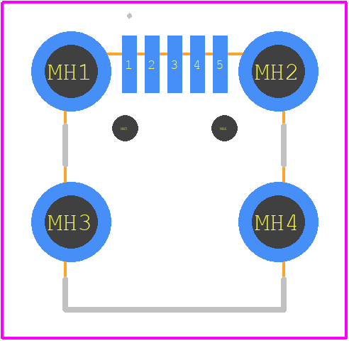 UX60-MB-5S8(70) - Hirose PCB footprint - Other - Other - UX60-MB-5S8(70)-4