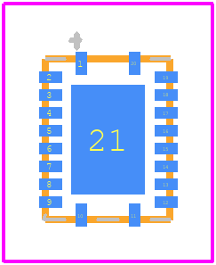 PI3USB14-AZHE - Diodes Incorporated PCB footprint - Other - Other - PI3USB14-AZHE-2