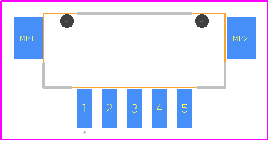 DF3E-5P-2H(24) - Hirose PCB footprint - Other - Other - DF3E-5P-2H(24)-1