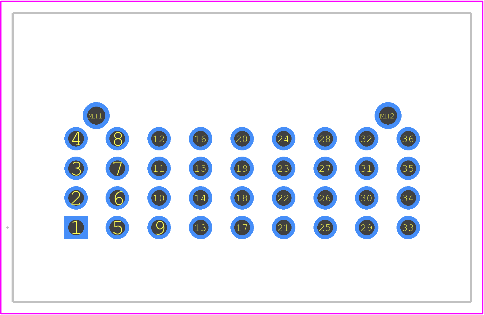 1028450000 - Weidmüller PCB footprint - Other - Other - 1028450000-1