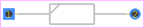 1N5276A(DO35) - Microchip PCB footprint - Diodes, Axial Diameter Horizontal Mounting - Diodes, Axial Diameter Horizontal Mounting - 1N5276A(DO35)