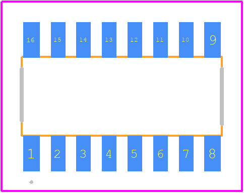 74HC165D - NXP PCB footprint - Other - Other - 74HC165D-3