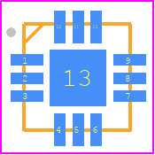 XHF-652M+ - Mini-Circuits PCB footprint - Quad Flat No-Lead - Quad Flat No-Lead - DQ1225-2022