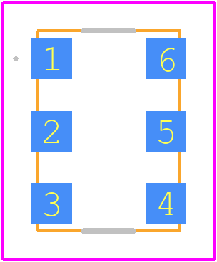 DSC1123NL2-100.0000 - Microchip PCB footprint - Other - Other - CDFN75-6LD-PL-1