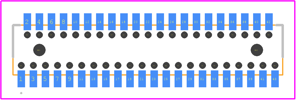 BKS-143-01-L-V-A - SAMTEC PCB footprint - Other - Other - BKS-143-01-L-V-A-3