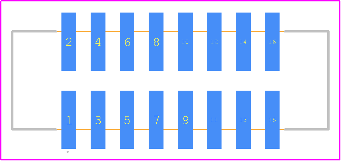 7100243205 - 3M PCB footprint - Other - Other - 7100243205-1