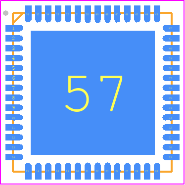 AD9959BCPZ - Analog Devices PCB footprint - Quad Flat No-Lead - Quad Flat No-Lead - CP-56-1 (LFCSP)_1