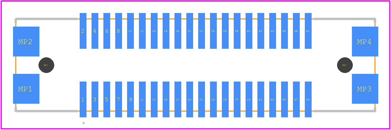 FX26-40S-1SV20 - Hirose PCB footprint - Other - Other - FX26-40S-1SV20-1