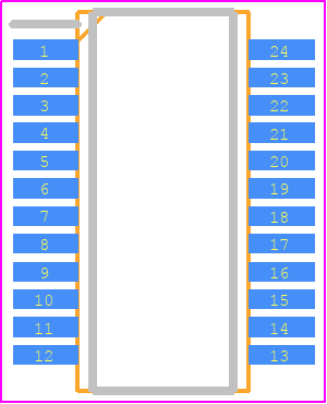 ADA4411-3ARQZ - Analog Devices PCB footprint - Small Outline Packages - Small Outline Packages - RQ-24 (QSOP)_inches