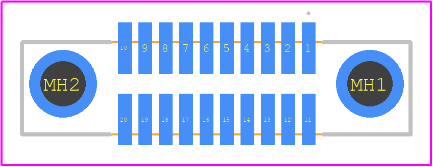 A222T20V22 - Nicomatic PCB footprint - Other - Other - A222T20V22-5