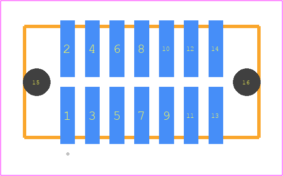 TFM-107-02-L-D-A-K-TR - SAMTEC PCB footprint - Other - Other - TFM-107-02-XXX-D-A-Y-TR