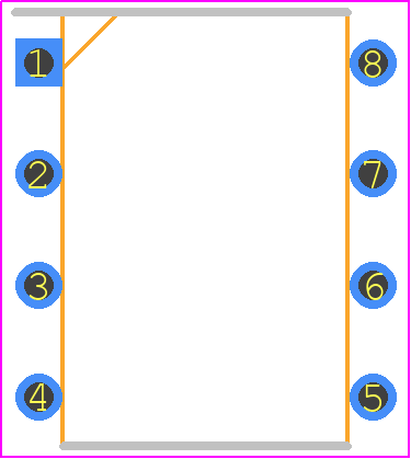 AQW-414 - Panasonic PCB footprint - Dual-In-Line Packages - Dual-In-Line Packages - 8-Pin DIP_