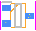 DA3-J102D0L - Panasonic PCB footprint - SO Transistor Flat Lead - SO Transistor Flat Lead - SMini3-F2-B