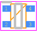 DZ4-J062K0R - Panasonic PCB footprint - SO Transistor Flat Lead - SO Transistor Flat Lead - SMini4-F3-B