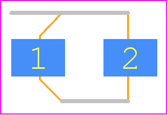 EEE-HB1HR68AR - Panasonic PCB footprint - Capacitor Al Electrolytic - Capacitor Al Electrolytic - Size code B