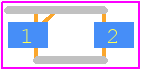 DA2-JF8100L - Panasonic PCB footprint - Small Outline Diode Flat Lead - Small Outline Diode Flat Lead - DA2JF8100L