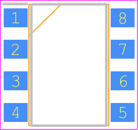 AQW-214AX - Panasonic PCB footprint - Small Outline Packages - Small Outline Packages - SOP8_2021