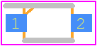 DB2-J40600L - Panasonic PCB footprint - Small Outline Diode Flat Lead - Small Outline Diode Flat Lead - DZ2J036M0LDKR