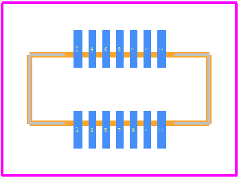 AXK-6F14347YG - Panasonic PCB footprint - Other - Other - AXK6F14347YG-1
