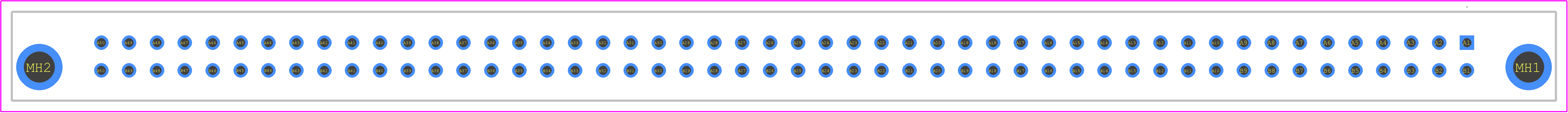 PCN13-100S-2.54DSA(71) - Hirose PCB footprint - Other - Other - PCN13-100S-2.54DSA(71)-3