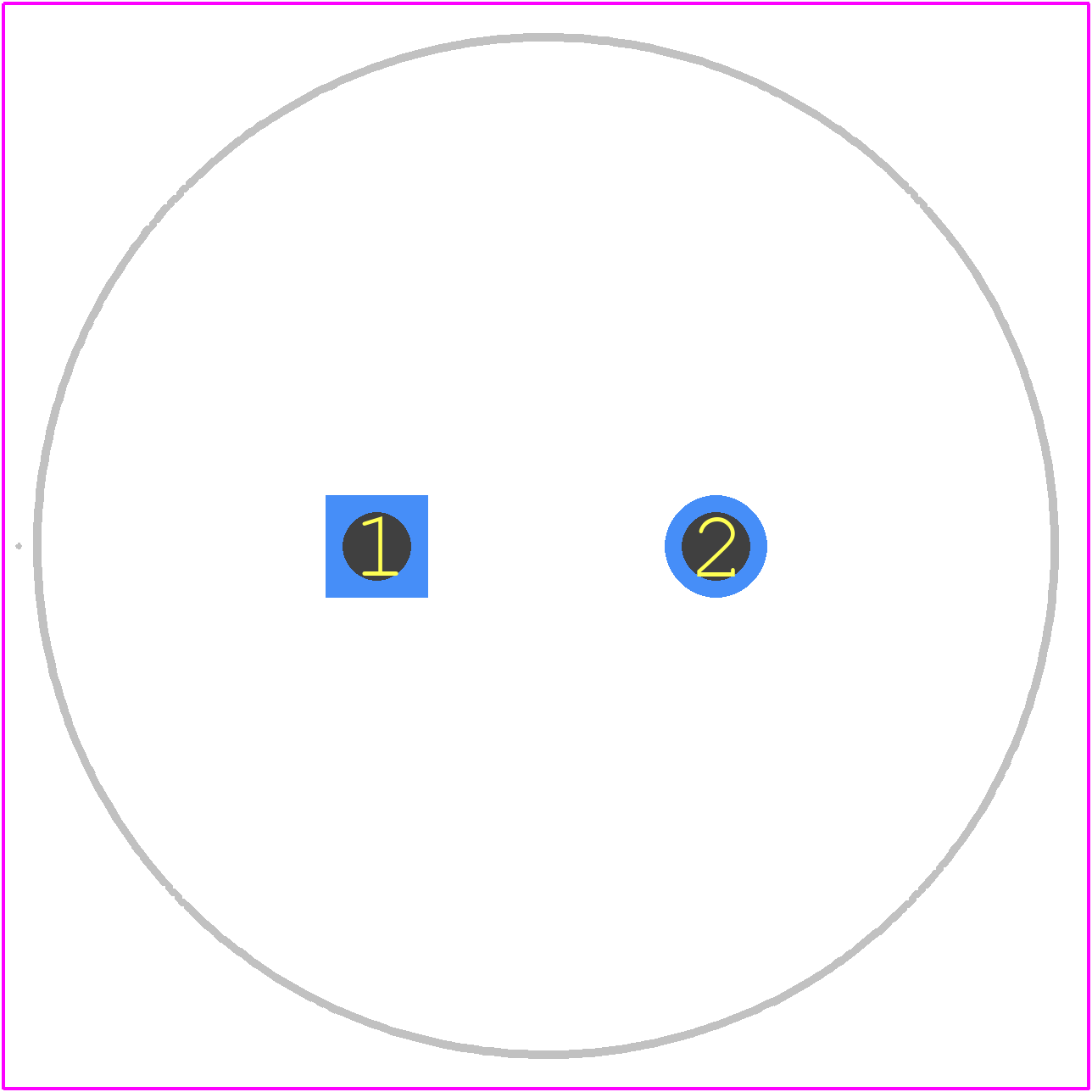 LGU1H682MELB - Nichicon PCB footprint - Other - Other - 30mm x 35mm
