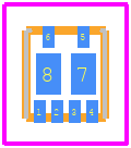 NSPU5221MUTBG - onsemi PCB footprint - Other - Other - UDFN6, 1.8 x 2, 0.4P CASE 517CS ISSUE O