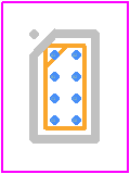NLSX0102FC2T2G - onsemi PCB footprint - BGA - BGA - 8 PIN FLIP−CHIP, 0.9x1.9, 0.5P CAS