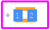 NSR201MXT5G - onsemi PCB footprint - Other - Other - X2DFN2 1.0x0.6, 0.65P CASE 714AB ISSUE B