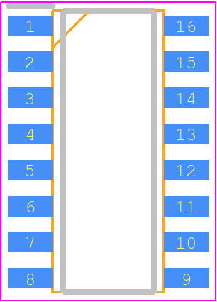 EG1163 - EG Micro PCB footprint - Small Outline Packages - Small Outline Packages - SOP-16