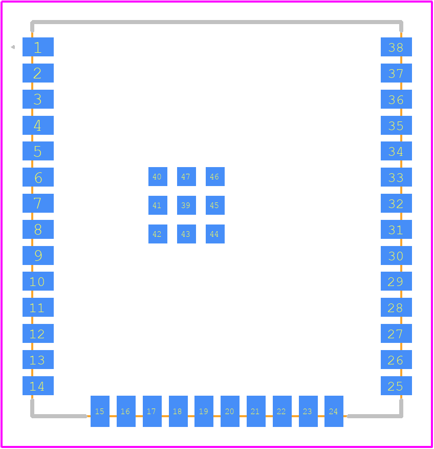 ESP32-WROOM-32U-16MB - Olimex Ltd. PCB footprint - Other - Other - ESP32-WROOM-32U-16MB-2