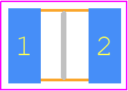 CRMA1210AF1M00DKEF - Vishay PCB footprint - Resistor Chip - Resistor Chip - CRMA1210