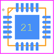 SE050E2HQ1/Z01Z3Z - NXP PCB footprint - Quad Flat No-Lead - Quad Flat No-Lead - SOT1969-1