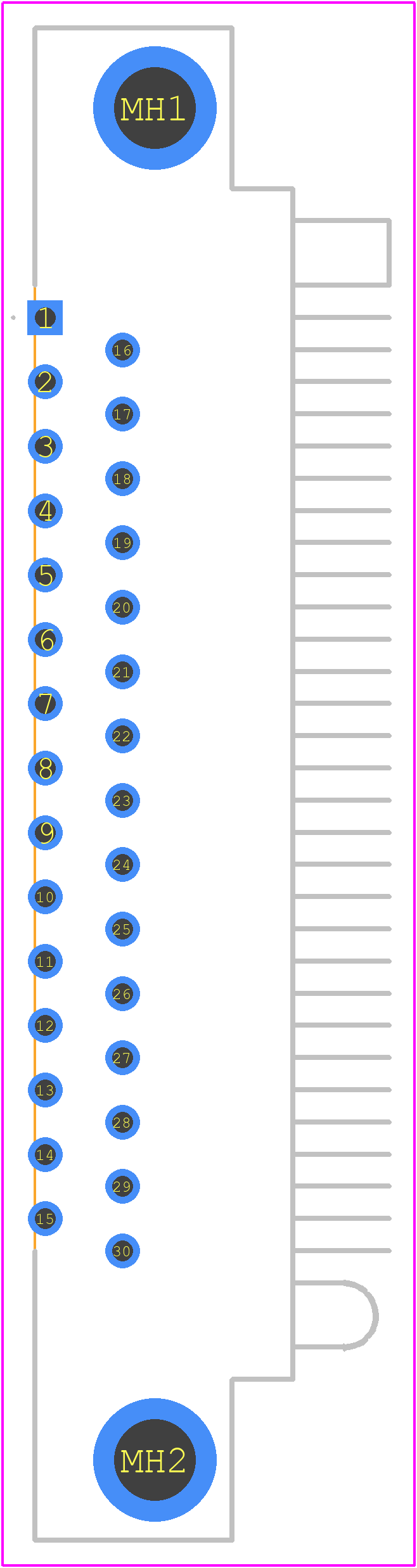 WTB30PR7SY - Molex PCB footprint - Other - Other - WTB30PR7SY-3