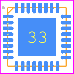 ADN2816ACPZ - Analog Devices PCB footprint - Quad Flat No-Lead - Quad Flat No-Lead - CP-32-7 (LFCSP)