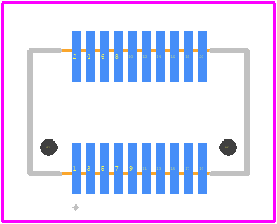 X0515WVS-20ES-LPV01 - XKB Connectivity PCB footprint - Other - Other - X0515WVS-20ES-LPV01-2