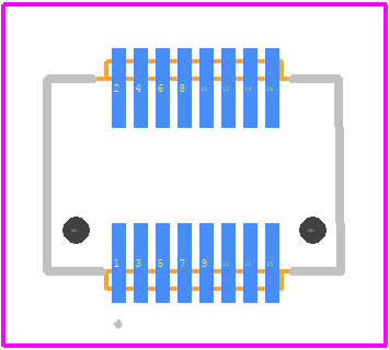 X0515FVS-16DS-9TV01 - XKB Connectivity PCB footprint - Other - Other - X0515FVS-16DS-9TV01-3