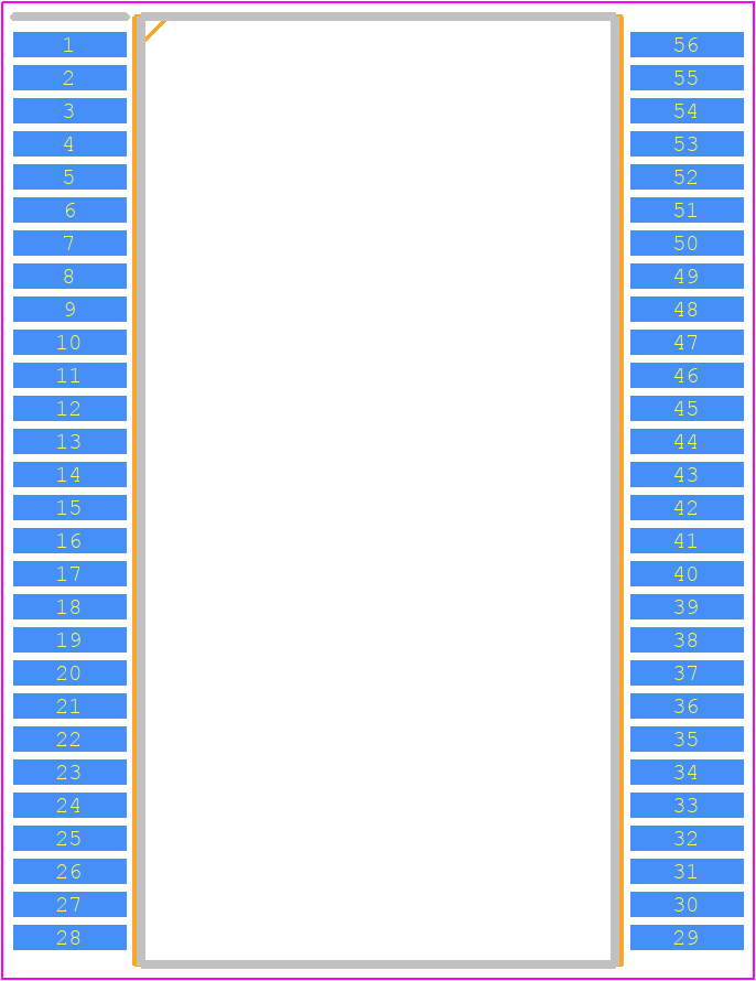 PCF8579T/1,112 - NXP PCB footprint - Small Outline Packages - Small Outline Packages - SOT190-1