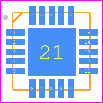SA58670ABS,115 - NXP PCB footprint - Quad Flat No-Lead - Quad Flat No-Lead - SOT917-1-1