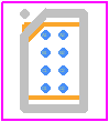 W25Q40EWBYIG - Winbond PCB footprint - BGA - BGA - 8-Ball WLCSP (Package Code BY)_2024