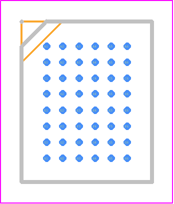 W29N02KZDIBE - Winbond PCB footprint - BGA - BGA - .Fine-Pitch Ball Grid Array 48-ball-