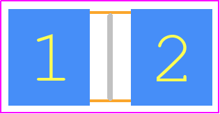 TLR3APDTE1L50F75 - KOA Speer PCB footprint - Resistor Chip - Resistor Chip - TLR3APDTE1L50F75