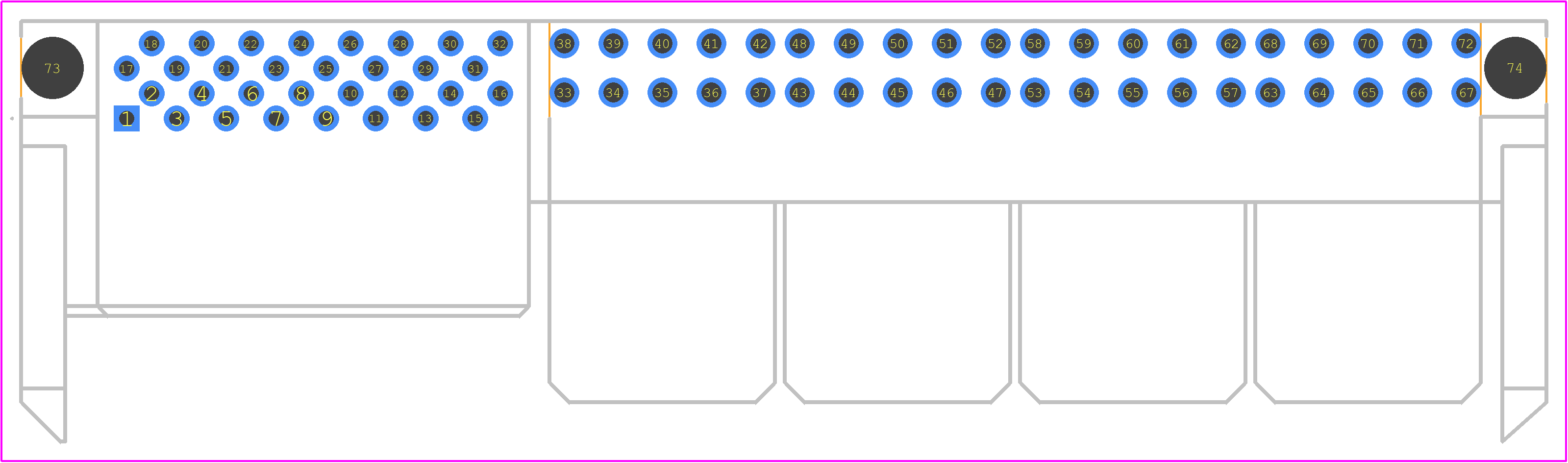 LPHS-08-32-L-RT1-GP - SAMTEC PCB footprint - Other - Other - LPHS-08-32-L-RT1-GP-2