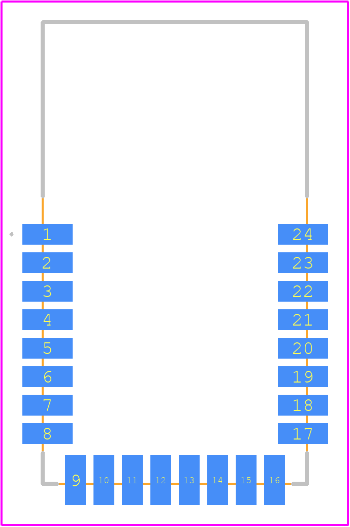 DWM3000 - Qorvo PCB footprint - Other - Other - DWM3000-2
