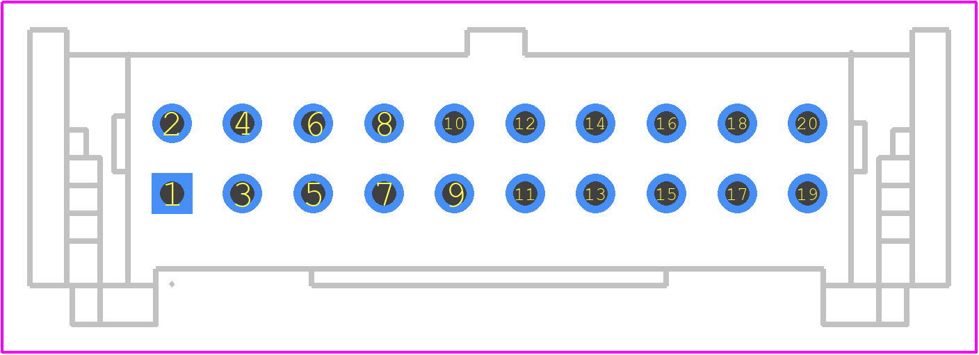 1761608-7 - TE Connectivity PCB footprint - Other - Other - 1761608-7-1