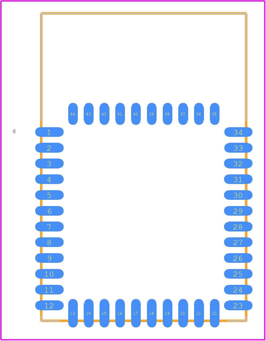 AMW037-1.4.0R - Silicon Labs PCB footprint - Other - Other - AMW037-1.4.0R-1