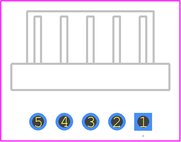 DF1-5P-2.5DS(05) - Hirose PCB footprint - Other - Other - DF1-5P-2.5DS(05)-4
