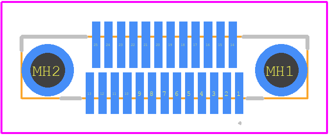 NK-2A2-025-128-TH00 - Molex PCB footprint - Other - Other - NK-2A2-025-128-TH00-1