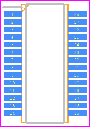 MG82F6D16AL28 - Megawin PCB footprint - Small Outline Packages - Small Outline Packages - SSOP28