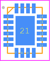 TGF2979-SM - Qorvo PCB footprint - Quad Flat No-Lead - Quad Flat No-Lead - 20 Pad 3 x 4 mm Package