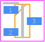 BZX84C15-T1 - Rectron PCB footprint - SOT23 (3-Pin) - SOT23 (3-Pin) - SOT-23_2